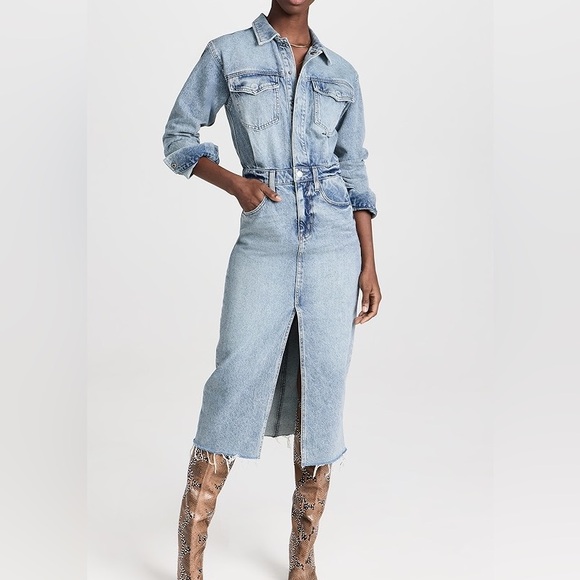 pistola Dresses & Skirts - Pistola Blue Denim Amira Dress | XS